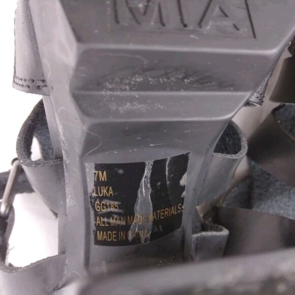 MIA LUKA Platform Sandals Black Grunge Steampunk Womens Size 7 M - Picture 10 of 10